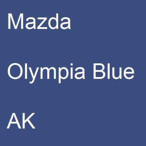 Mazda, Olympia Blue, AK.